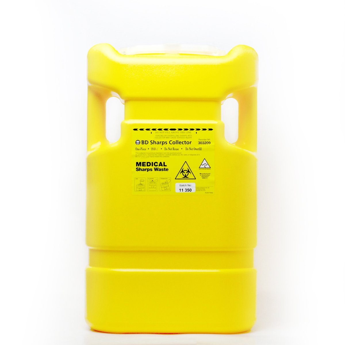17L BD Sharps Collector with Clip Lid