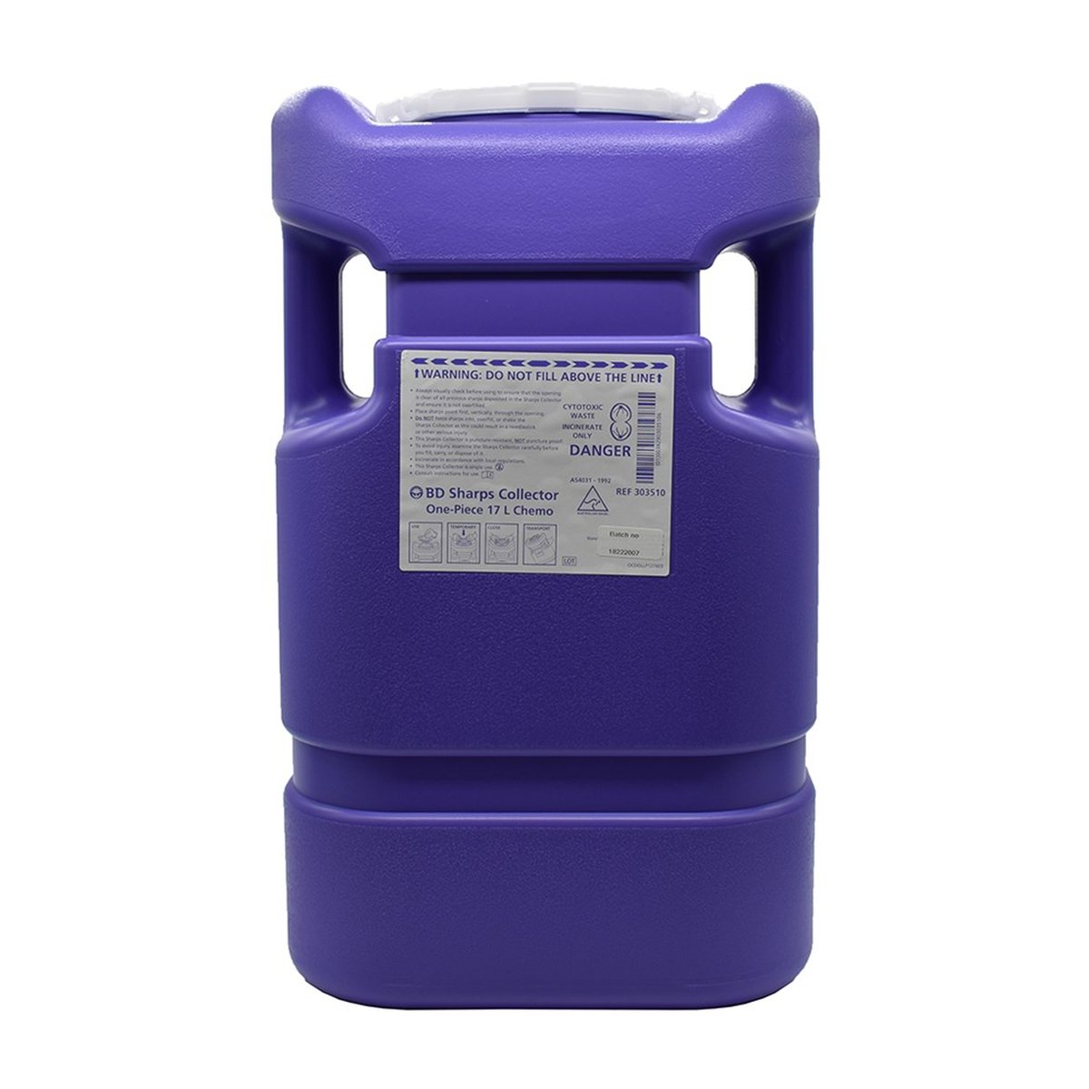 19L BD Cytotoxic (Purple) Sharps Collector 