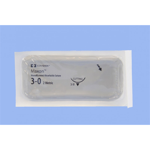 3/0 MAXON SUTURE 19MM RC NEEDLE, 45cm. PACK OF 36
