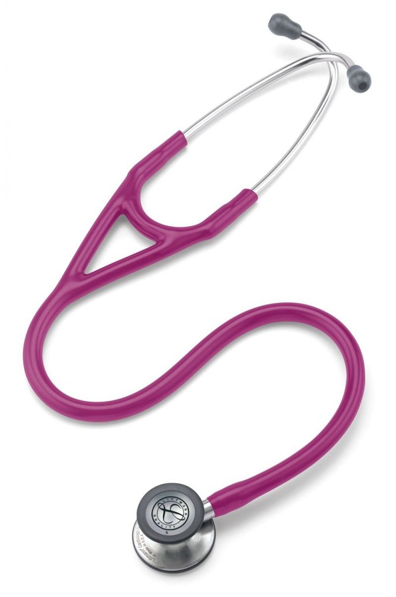 3M Littmann Cardiology IV Stethoscope Raspberry Tube, Standard Stainless Steel Finish