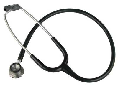 3M Littmann Classic II Paediatric Stethoscope Black Tube, Standard Stainless Steel Finish