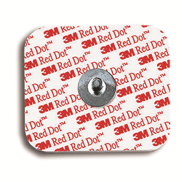 3M Red Dot Foam Monitoring Electrode with Press Stud Style Attachment 4cm x 3.5mm. Pack of 50