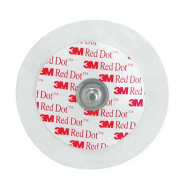 3M Red Dot Paediatric Round ECG Electrode 44mm Diameter. Pack of 50