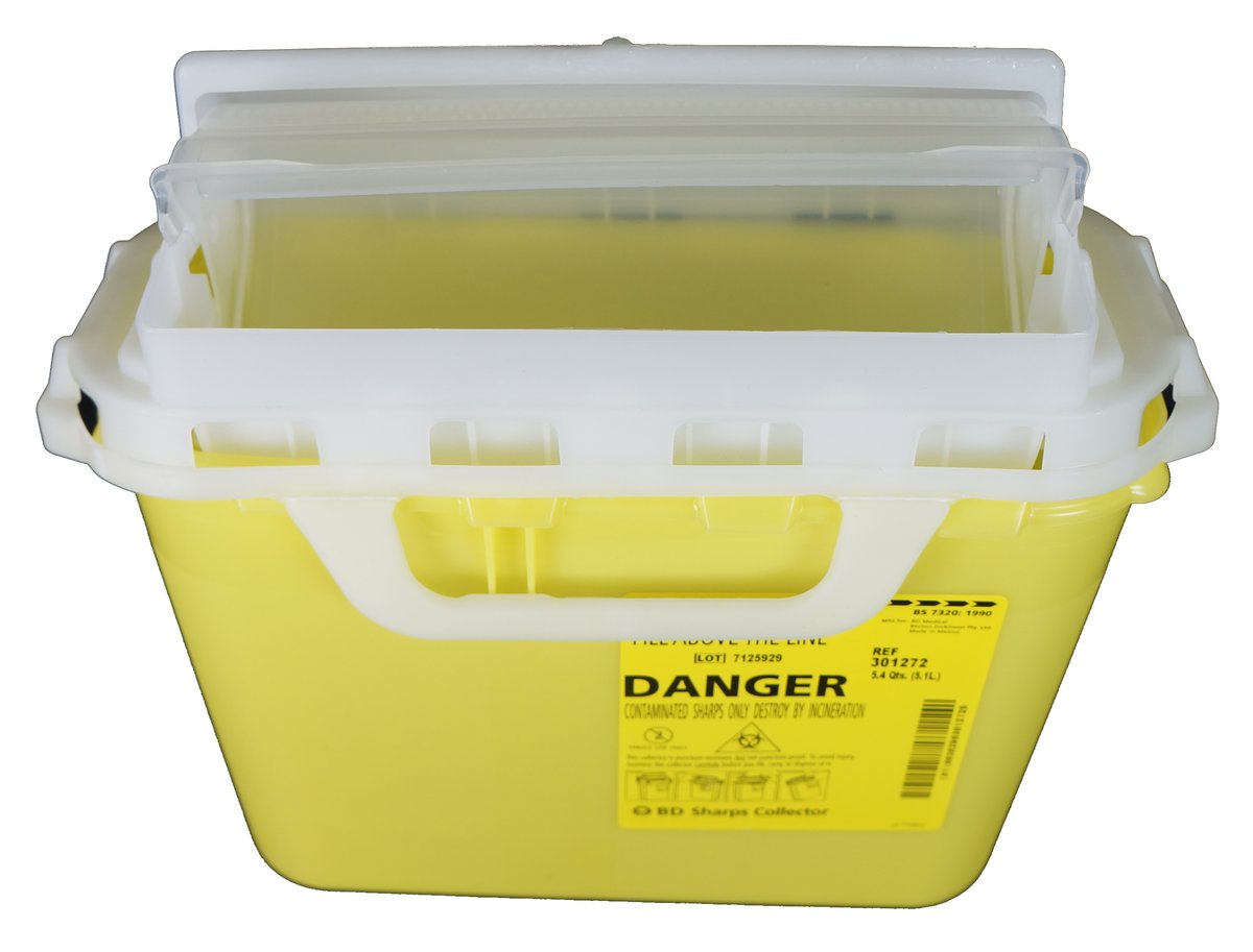 5.1L BD Next Generation Sharps Collector with Roll-Top Lid