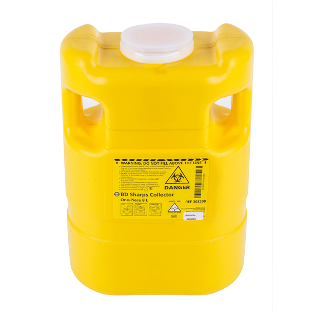8L Sharps Container Yellow (BD)