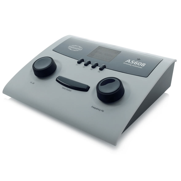 AS608E Portable Screening Audiometer with Patient Response Button, Diagnostic Suite Software