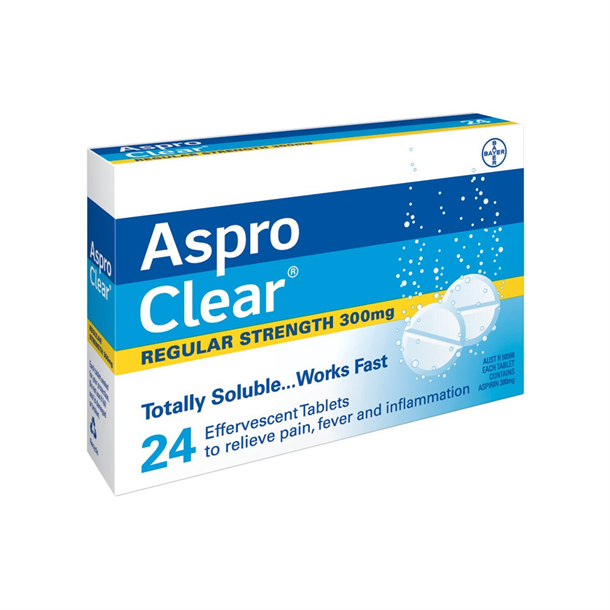 ASPRO CLEAR TABLET 24'S