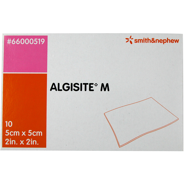 Algisite M Alginate 5cm x 5cm. Box of 10