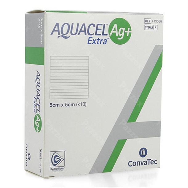 Aquacel Ag+ Extra Dressing 5cm x 5cm, Box of 10