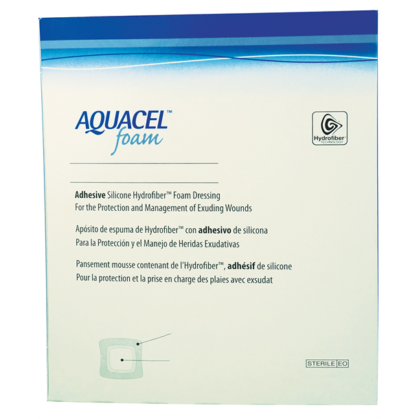 Aquacel Foam Adhesive Sacral Dressing 20cm x 17cm. Pack of 5