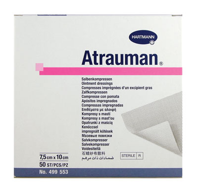 Atrauman Sterile Non-Adhesive Dressings 7.5cm x 10cm. Box of 50 