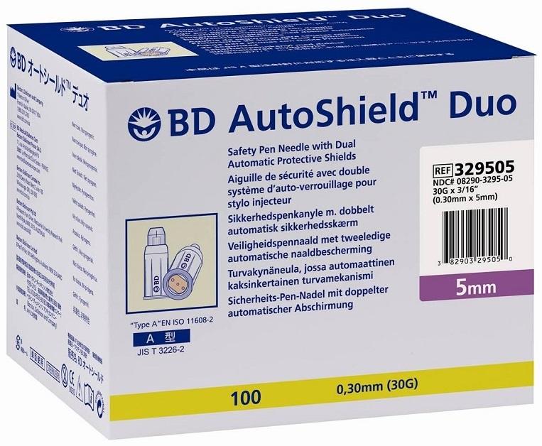 AutoShield Duo Insulin Needle 30g x 5ml x 100's