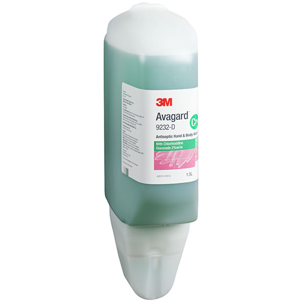 Avagard Antiseptic Hand and Body Wash - Chlorhexidine Gluconate 2% 1.5L