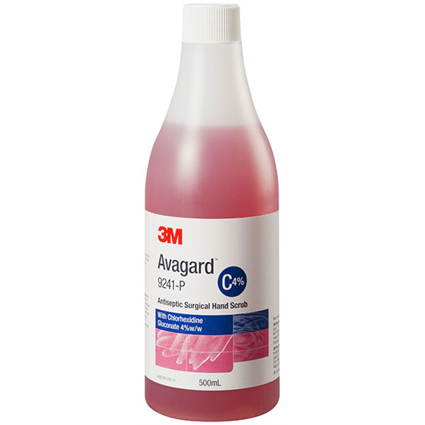 Avagard Antiseptic Surgical Hand Scrub - Chlorhexidine Gluconate 4% 500ml Pump Bottle