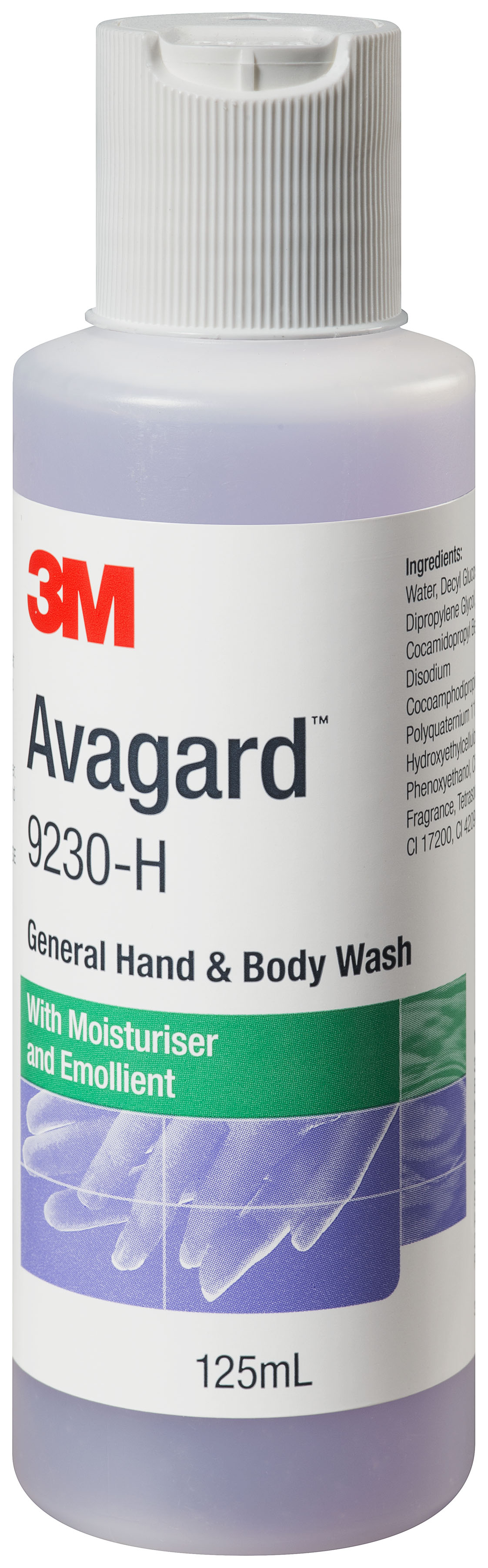 Avagard General Hand and Body Wash 125ml - Flip Top Bottle. Carton of 40