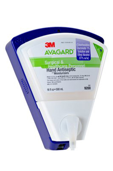 Avagard Wedge Manual Antiseptic Hand Rub Wall Dispenser