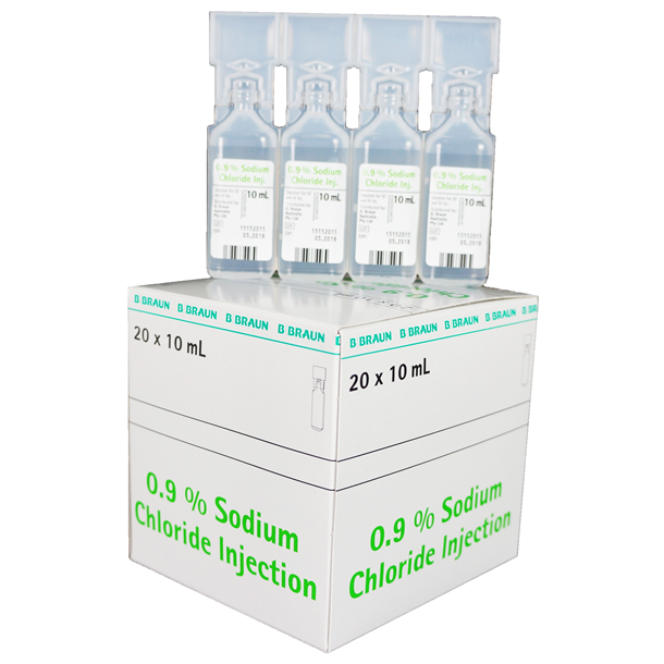 B.Braun Sodium Chloride 0.9% 90mg 20 x 10ml 
