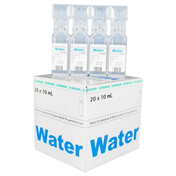 B.Braun Water for Injection 20 x 10ml 