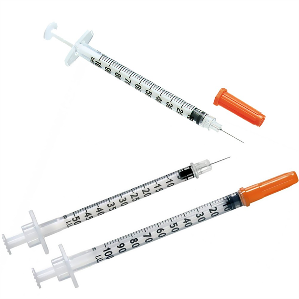 BD Insulin Syringe 1ml with 30G x 8mm Needle. Case of 100
