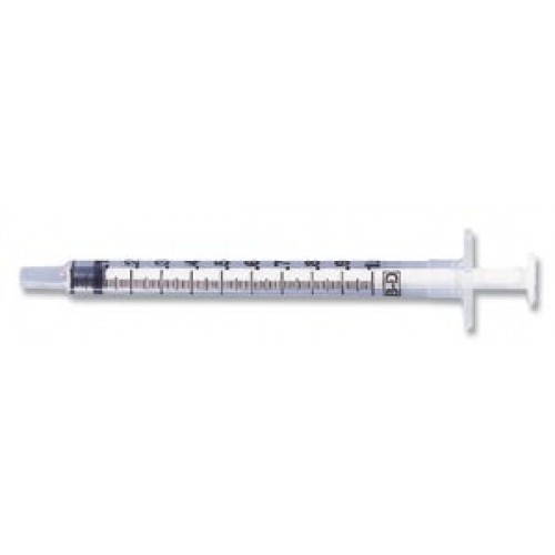 BD Syringe 1ml Luer Slip. Box of 100