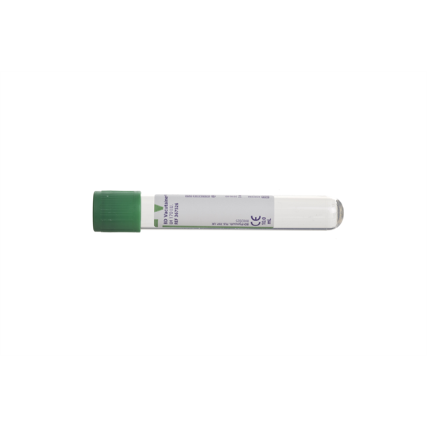 BD Vacutainer Lithium Heparin Tube 10ml (Green) Pack of 100