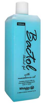 Bactol Blue Alcohol Gel 500ml Pump Pack