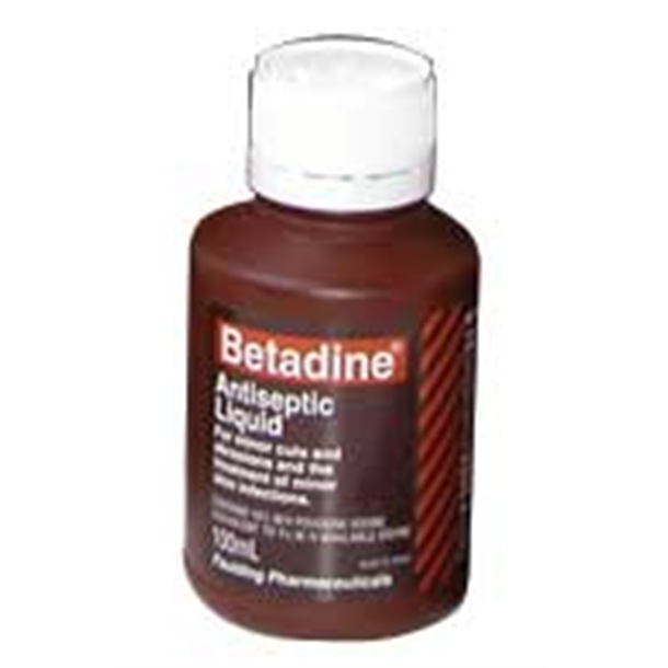 Betadine Antiseptic Solution 100ml Brown Pov. Iod. 10%