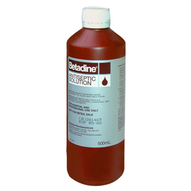 Betadine Antiseptic Solution 500ml Brown Pov. Iod. 10%