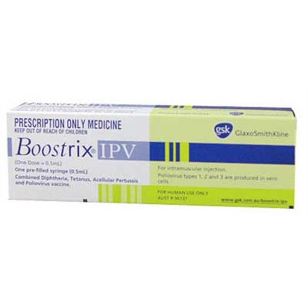 Boostrix IPV *S4* Adult 0.5ml Prefilled Syringe.
