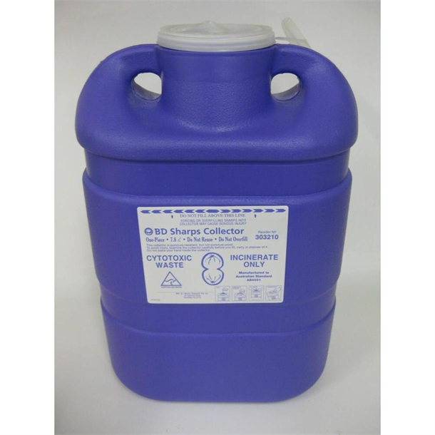 CHEMOTHERAPY SHARPS CONTAINER 7.8L