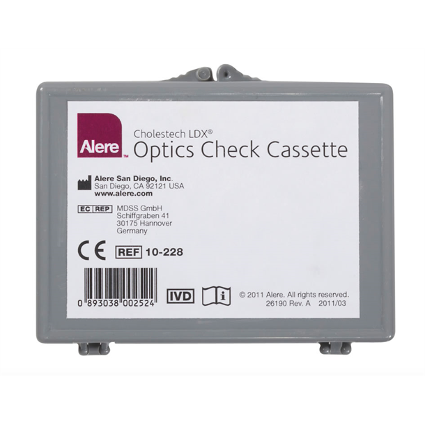 Cholestech LDX Optics Check Cassette with Case