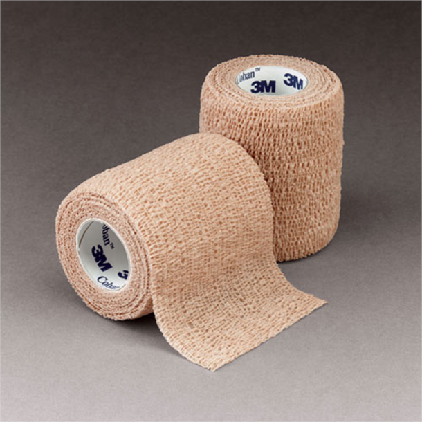 Coban Cohesive Bandage 25mm x 2m. Pack of 5