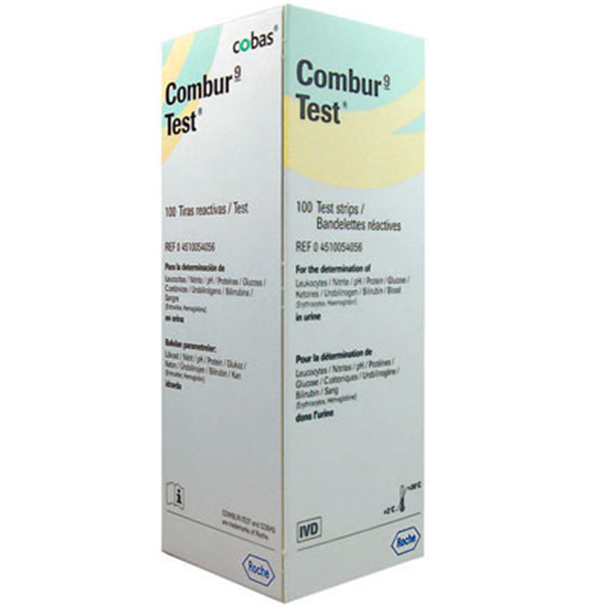 Combur 9 Urine Test Strips. Pack of 100