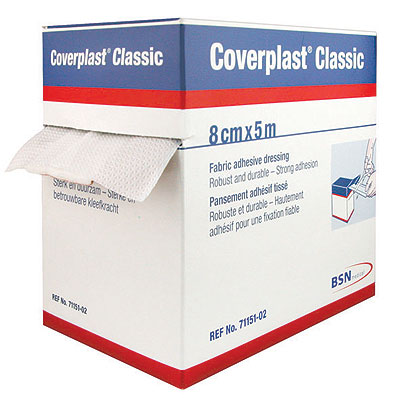 Coverplast Classic Fabric Adhesive Dressing Strips 3.8cm x 1m