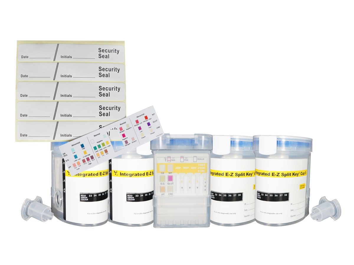 cT E-Z Split II DoA Cup 6 Panel with Adulterant Detection. Pack of 5