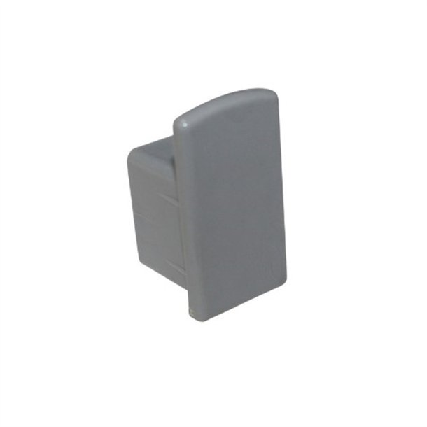 Curtain Track Accessory- End Stop Cap for Curtain Tracks, Silver