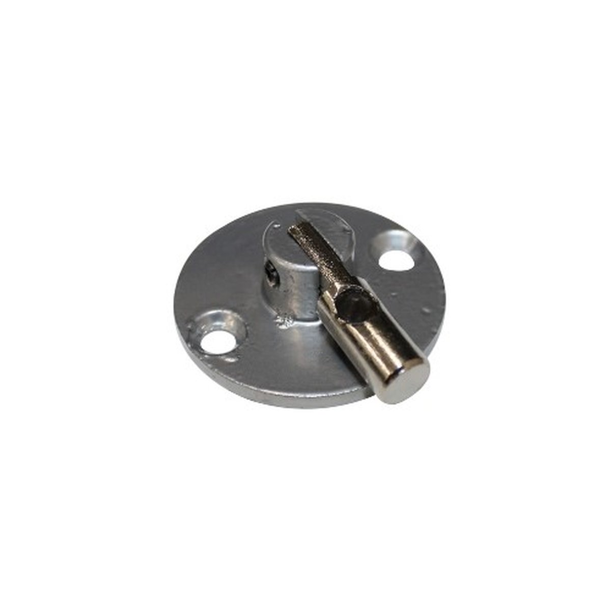 Curtain Track Accessory- Single Point Swivel Mount for Curtain Tracks- Silver