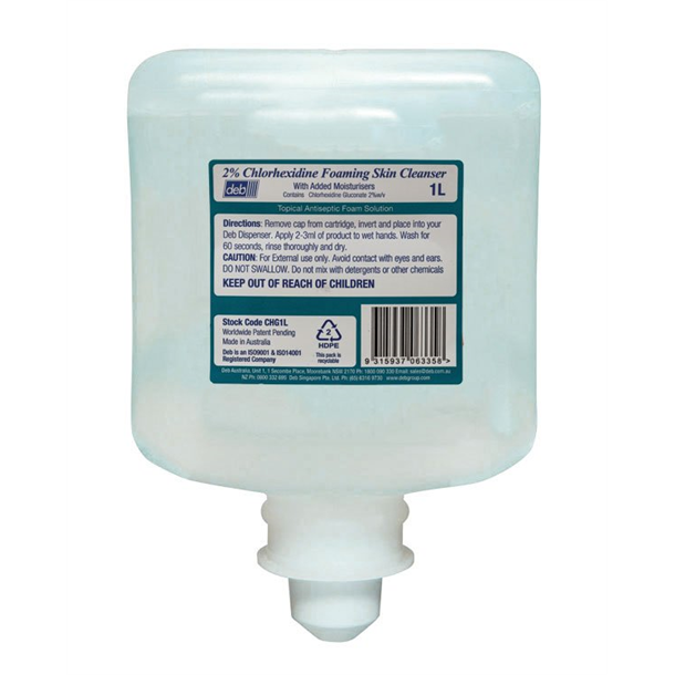 Cutan 2% Chlorhex.Foaming Hand Wash 1L Refill Cartridge