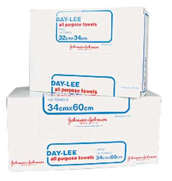 Daylee All Purpose Towels 32cm x 34cm - Small. Box of 100