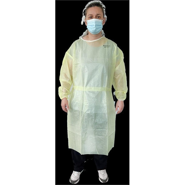Defries Isolation Gown Yellow.100's