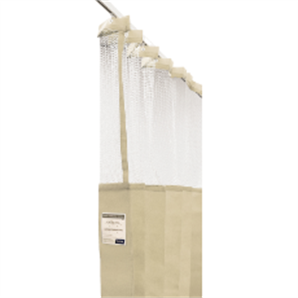 Disposable Curtain 4.5m x 2.3m(D) with Mesh, Cream