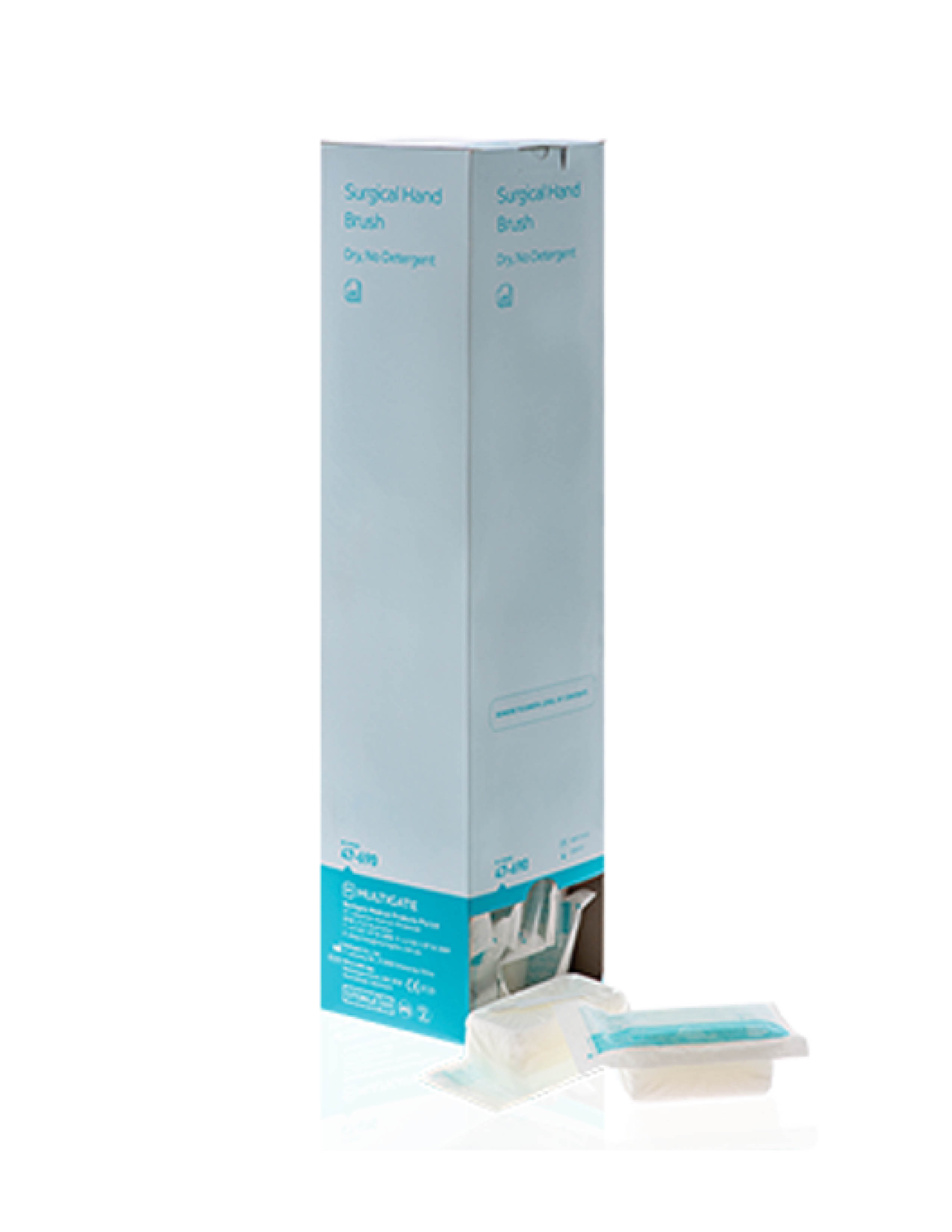 Dry Surgical Hand Scrub Brush with Nail Pick, Sterile. Box of 300