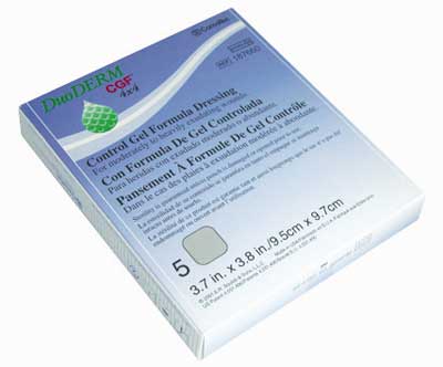 DuoDerm Control Gel Formula 10cm x 10cm. Box of 5