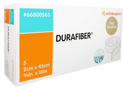 Durafiber Dressing 2cm x 45cm Ribbon. Box of 5