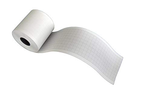 ECG Thermal Paper Roll 50mm x 50mm x 30m with Black/Grey Grid