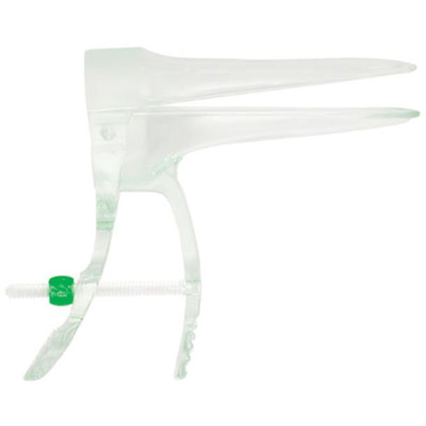 EOS Disposable Vaginal Speculum Medium with Adjustable Screw (Green Pack)