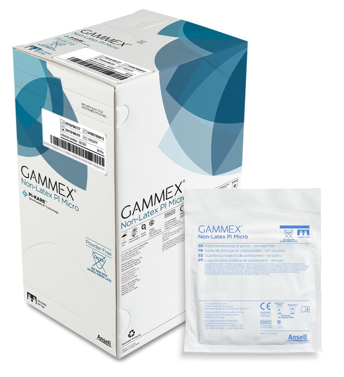 GAMMEX SURGICAL GLOVE N/L P1 MICRO