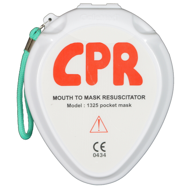 Galemed Pocket Resuscitator with Filter and Oxygen Port in a Plastic Carry Case