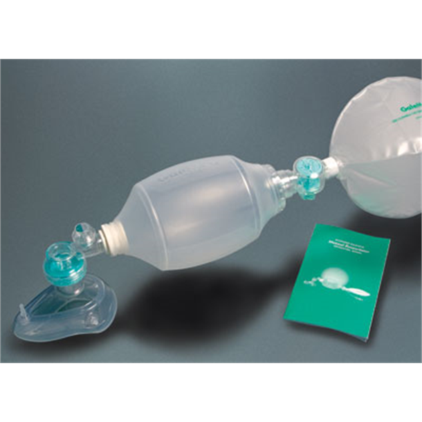 Galemed Silicone Adult Manual Resuscitator with Large Adult Silicone Mask and 2500ml Reservoir