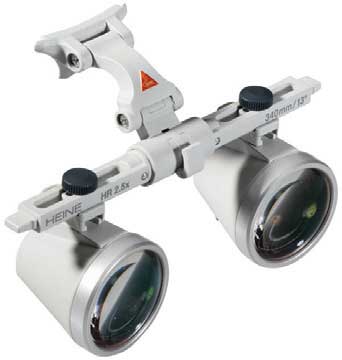 HEINE HR Binocular Loupe Optics Only with i-View, 2.5x/420mm for S-Frame in Case